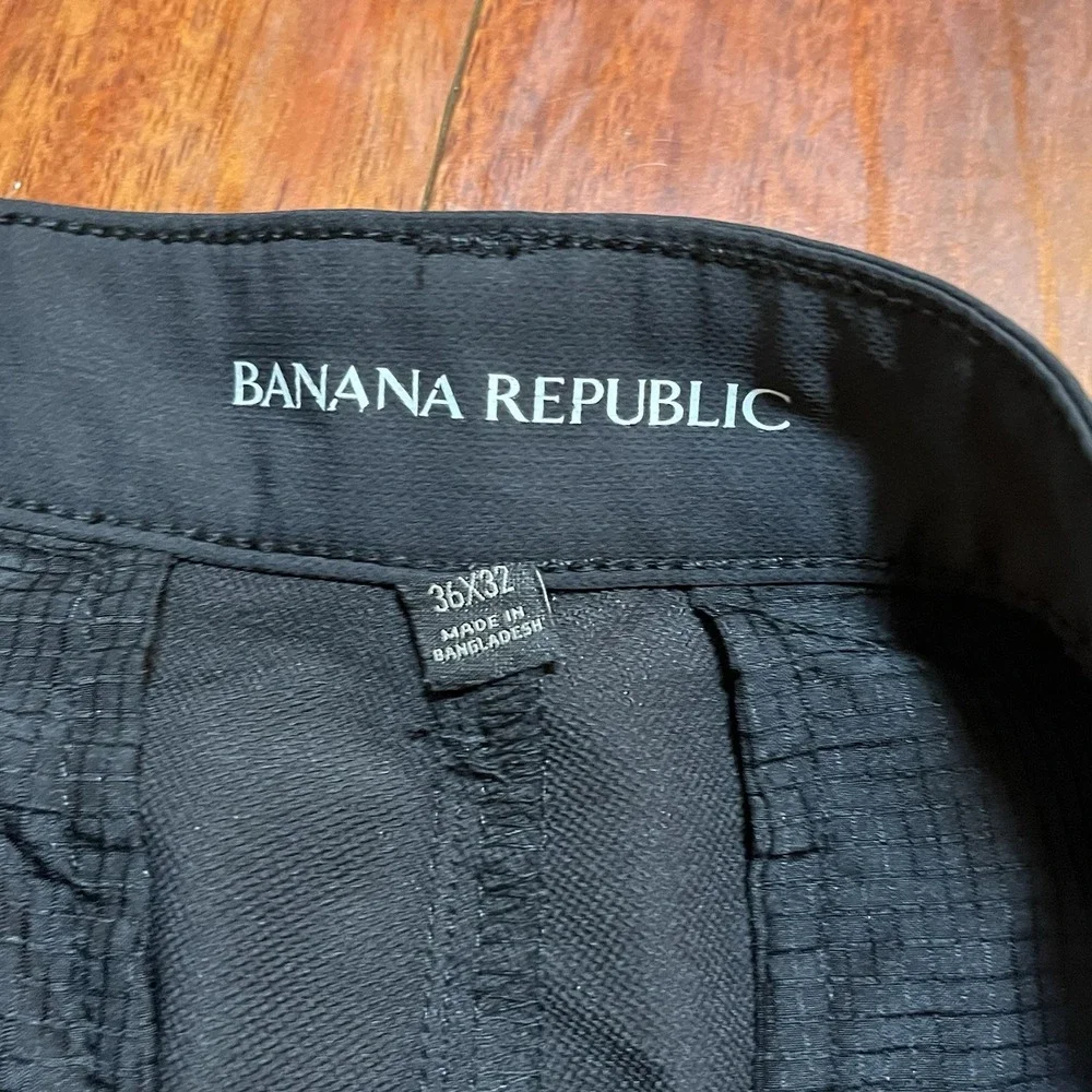 Banana Republic Pants Mens 36x32 Gray Performance Flat Front Performance Outdoor